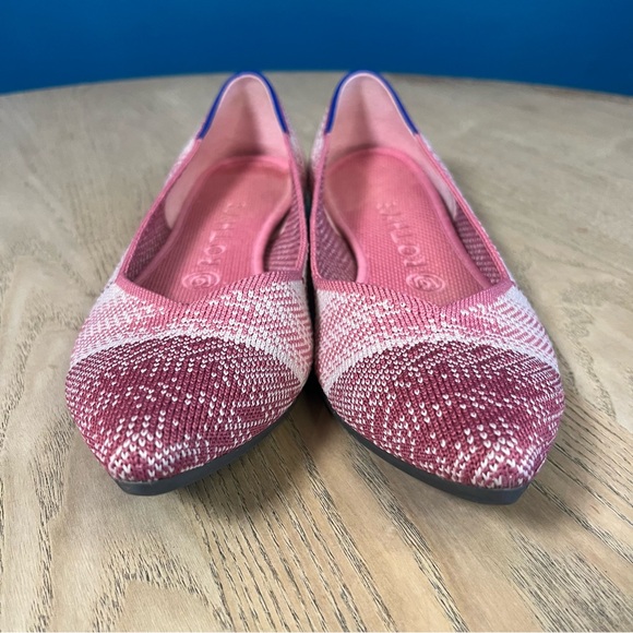 Rothy’s The Point Pink Plaid Limited Edition Ballet Flats Women’s Size 8.5 - Picture 6 of 9
